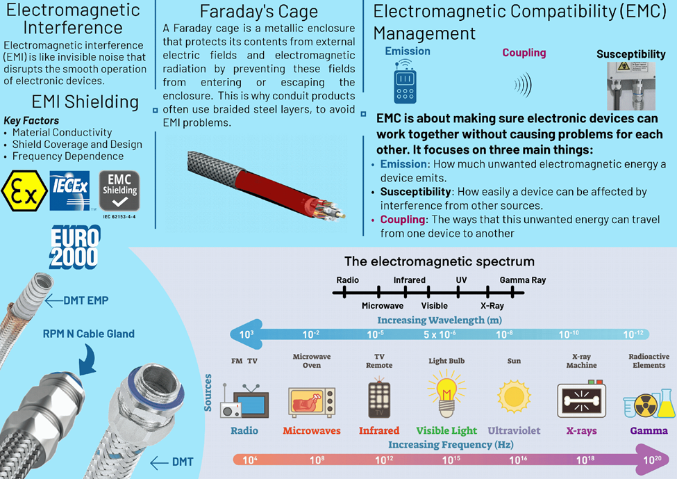 Process of Electromagnetic Compatibility and Electromagnetic Spectrum, alongside compatible Euro2000 products